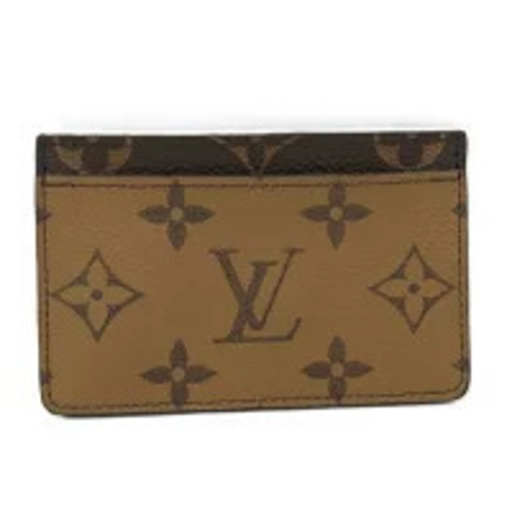 LOUIS VUITTON Porte Cartes Card Case Wallet Monogram Reverse